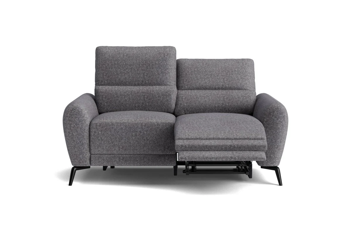 Jasmine 2 + 1 + 1 Seater Fabric Sofa Set, Monique Steel - Image 4