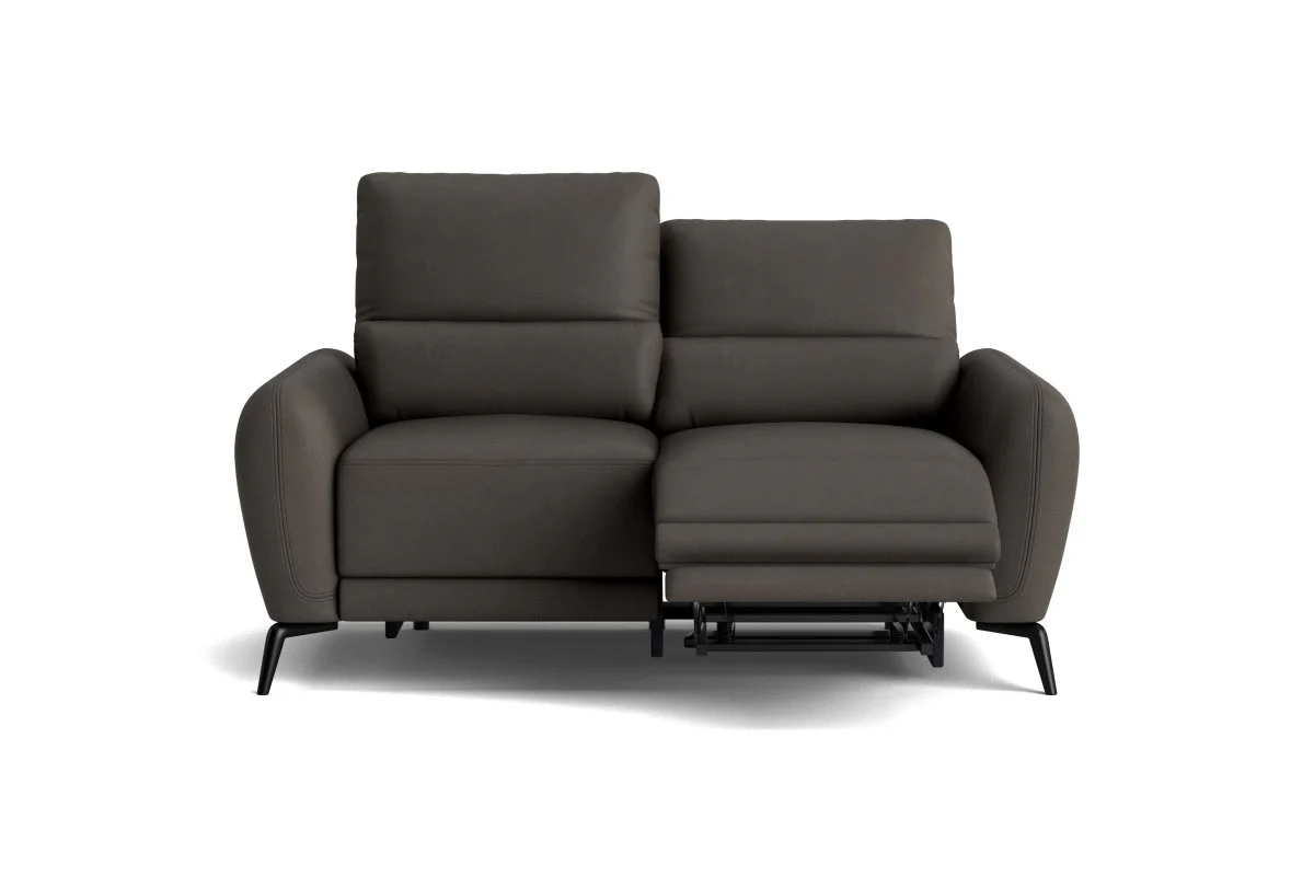 Jasmine 3 + 2 Seater Leather Sofa Set, Borelli Steel - Image 8