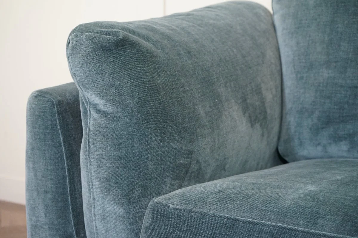 Jura Medium 2 Seater Sofa, Easy Clean Chenille Teal - Image 4