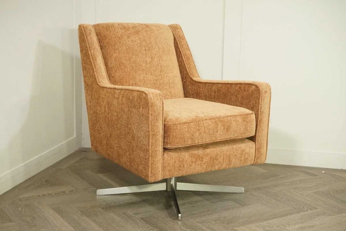 Lorenzo Swivel Accent Chair, Arlan Rust - Image 3