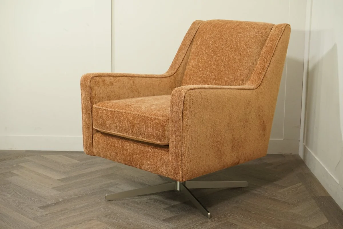 Lorenzo Swivel Accent Chair, Arlan Rust - Image 5