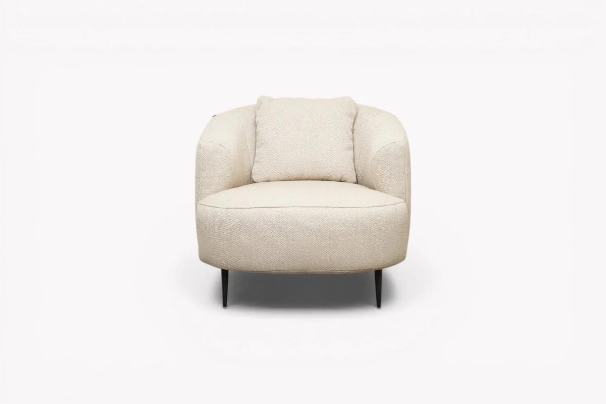 Lozenge Armchair, Twisted Boucle Putty