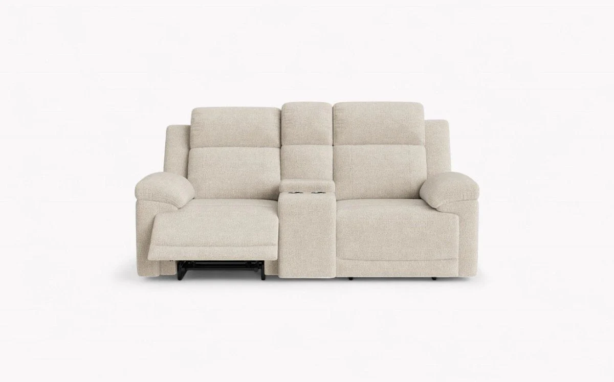 Lucius 3 + 2 Seater Power Recliner Sofas, Vespa Cream - Image 7