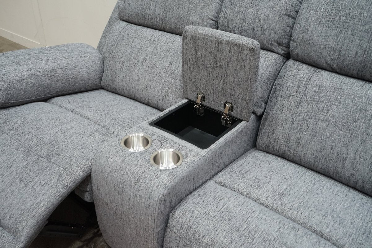 Lucius 3 + 2 Seater Power Recliner Sofas, Vespa Grey - Image 5
