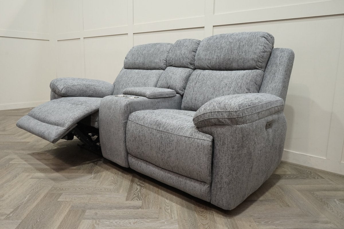 Lucius 3 + 2 Seater Power Recliner Sofas, Vespa Grey - Image 9