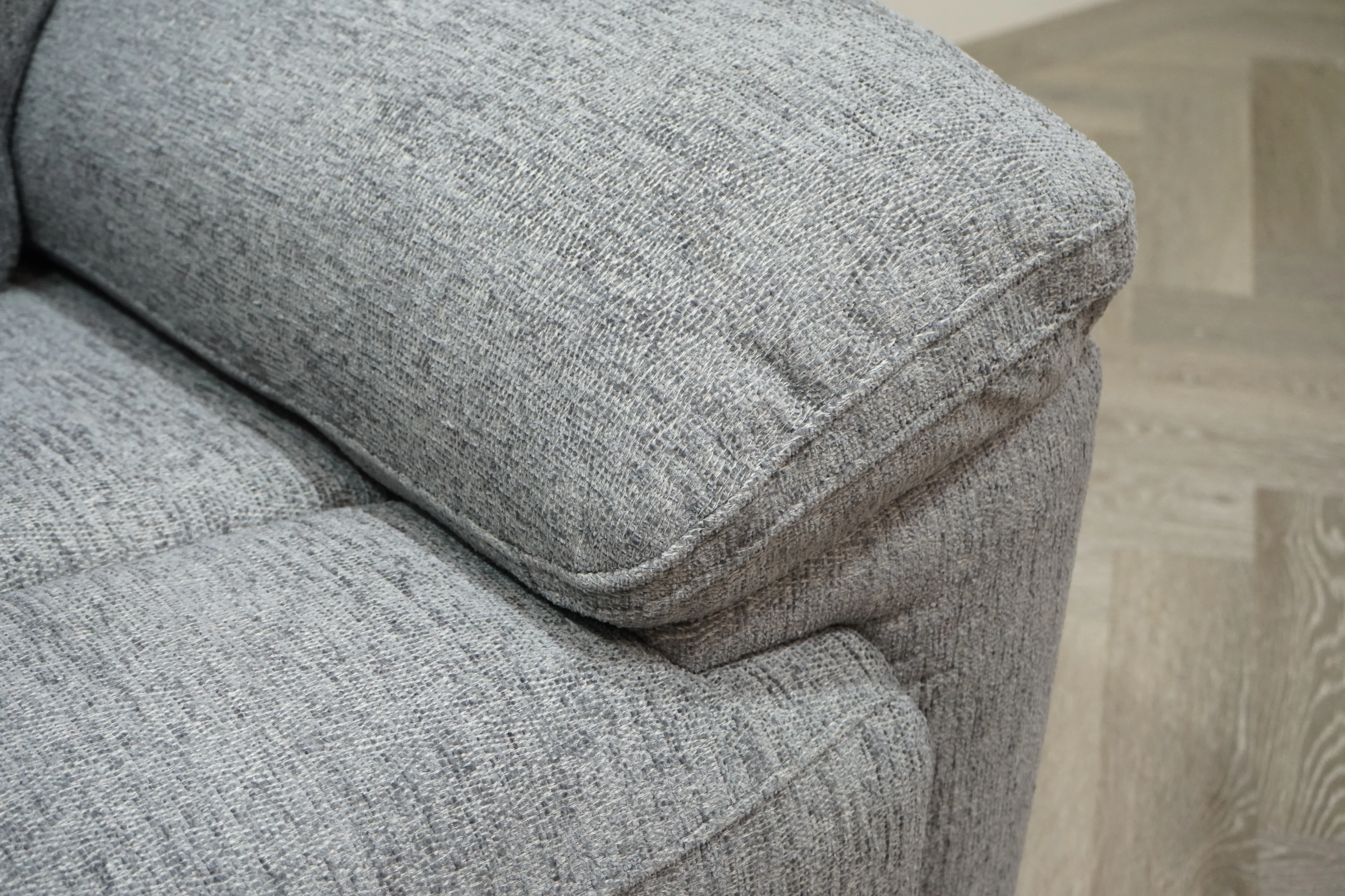 Lucius 3 Seater Power Recliner Fabric Sofa, Vespa Grey - Image 4