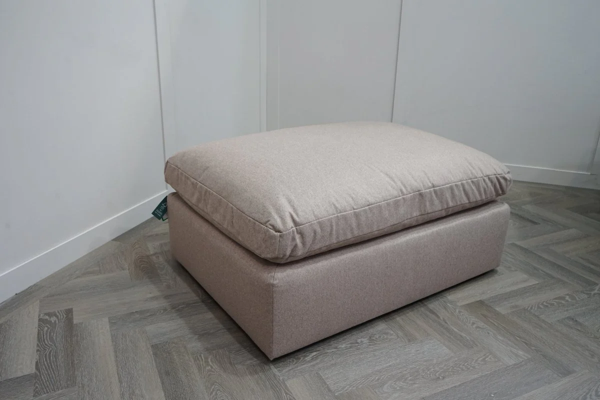 Mellow Footstool, Brushed Tweed Mole - Image 3