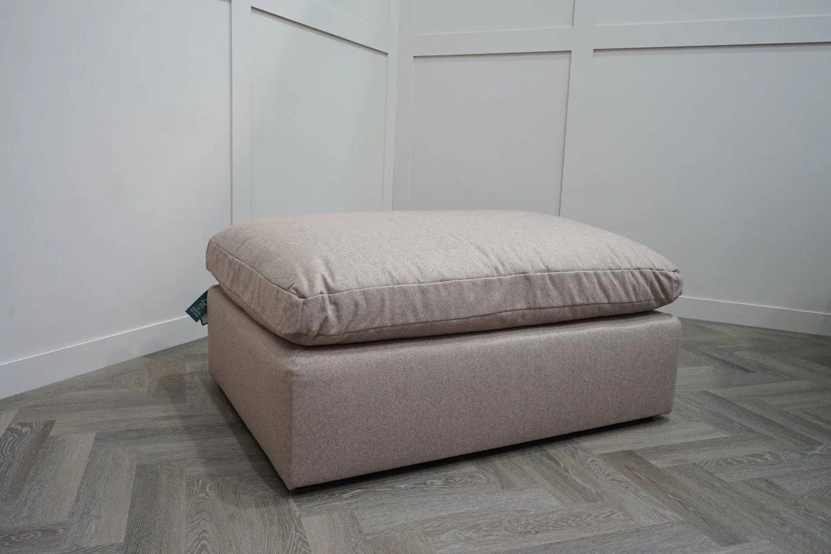 Mellow Footstool, Brushed Tweed Mole - Image 4