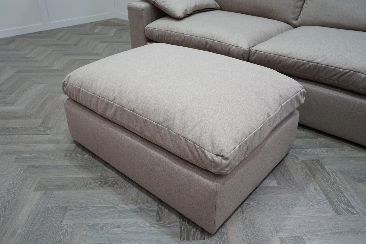 Mellow Footstool, Brushed Tweed Mole - Image 5