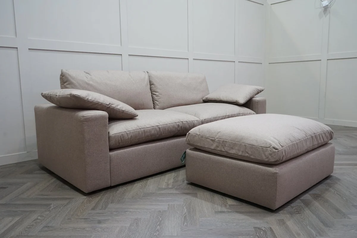 Mellow Footstool, Brushed Tweed Mole - Image 7