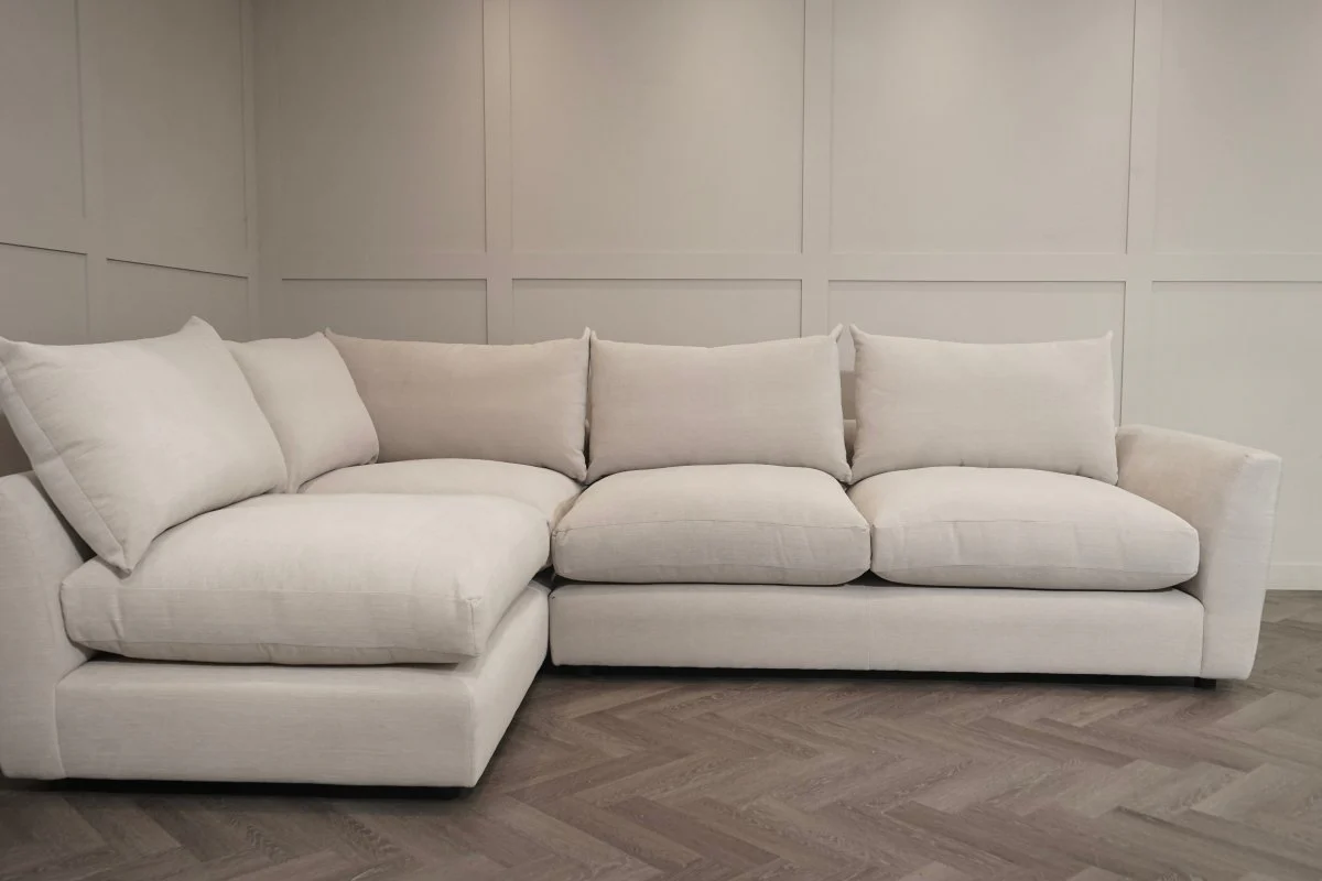 Metro LHF Open Ended Corner Sofa, Digby Beige - Image 4
