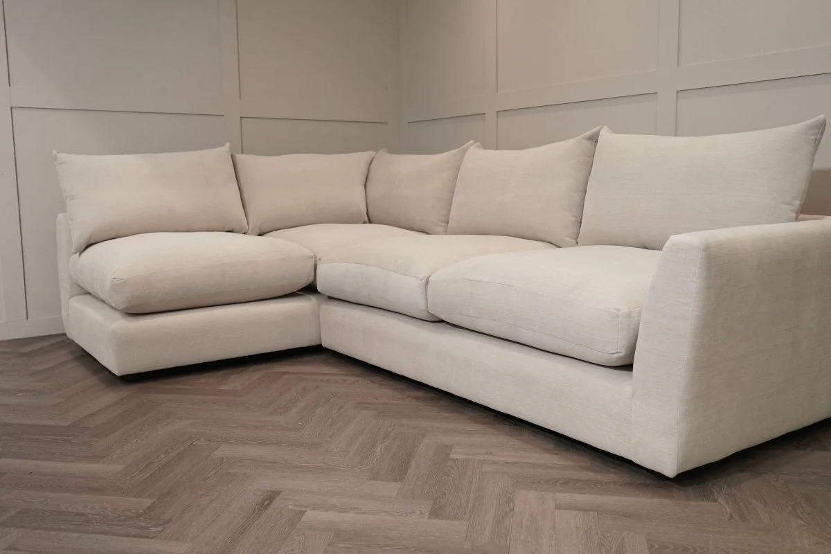 Metro LHF Open Ended Corner Sofa, Digby Beige - Image 6