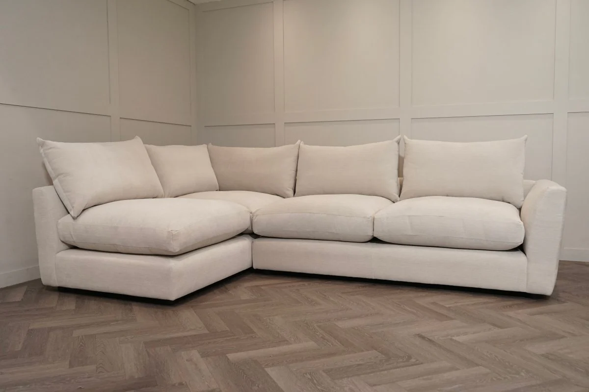 Metro LHF Open Ended Corner Sofa, Digby Beige - Image 8