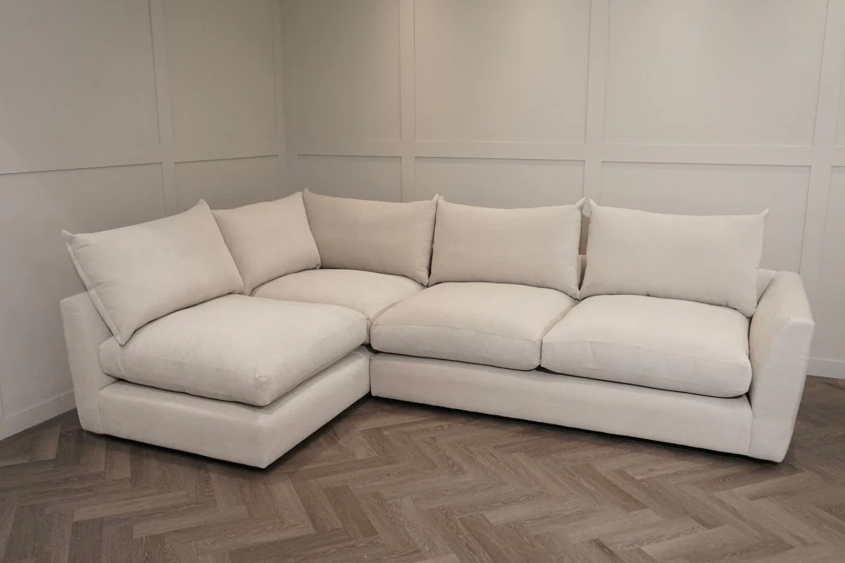 Metro LHF Open Ended Corner Sofa, Digby Beige - Image 9