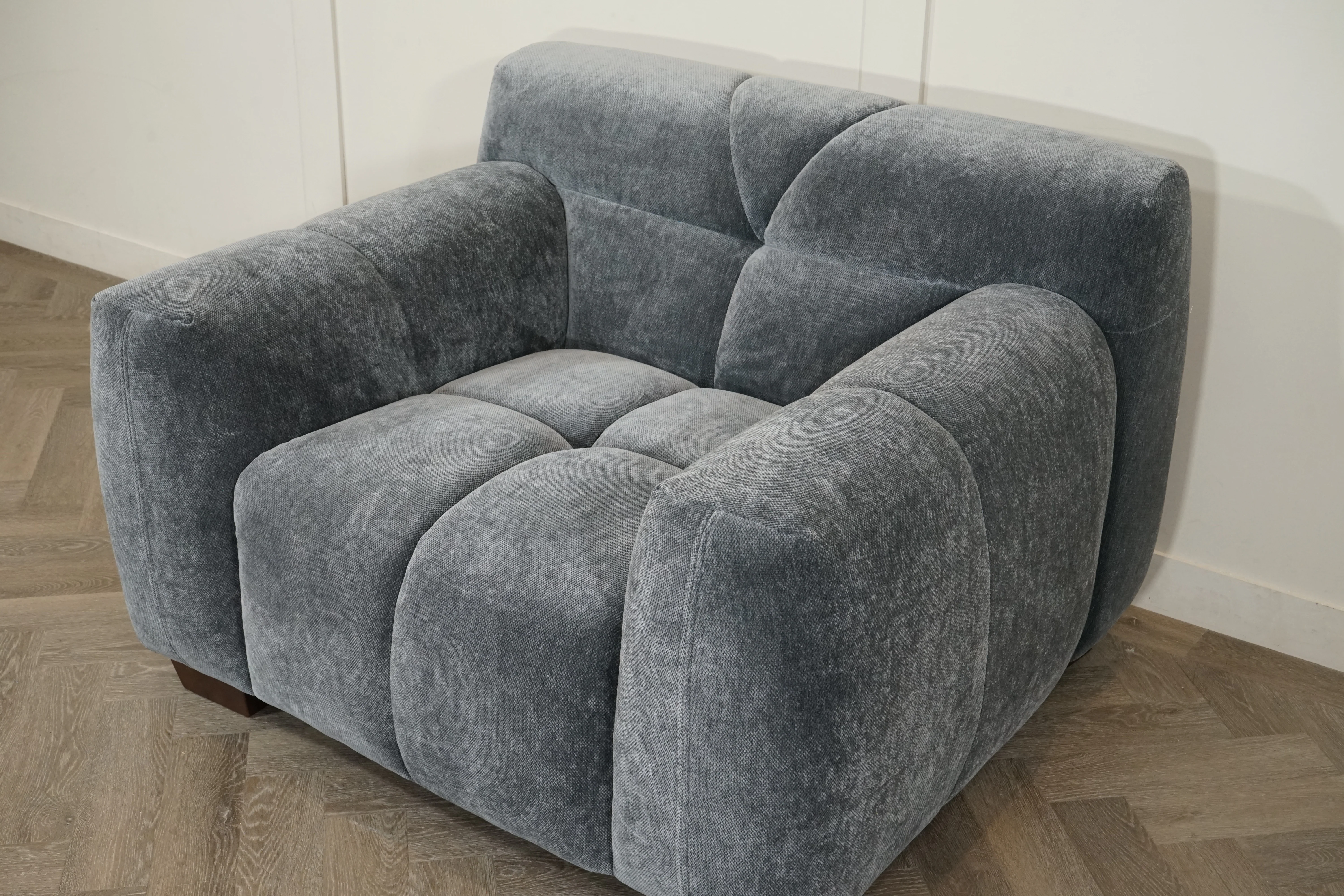 Monroe Fabric Armchair, Shadow Grey - Image 9