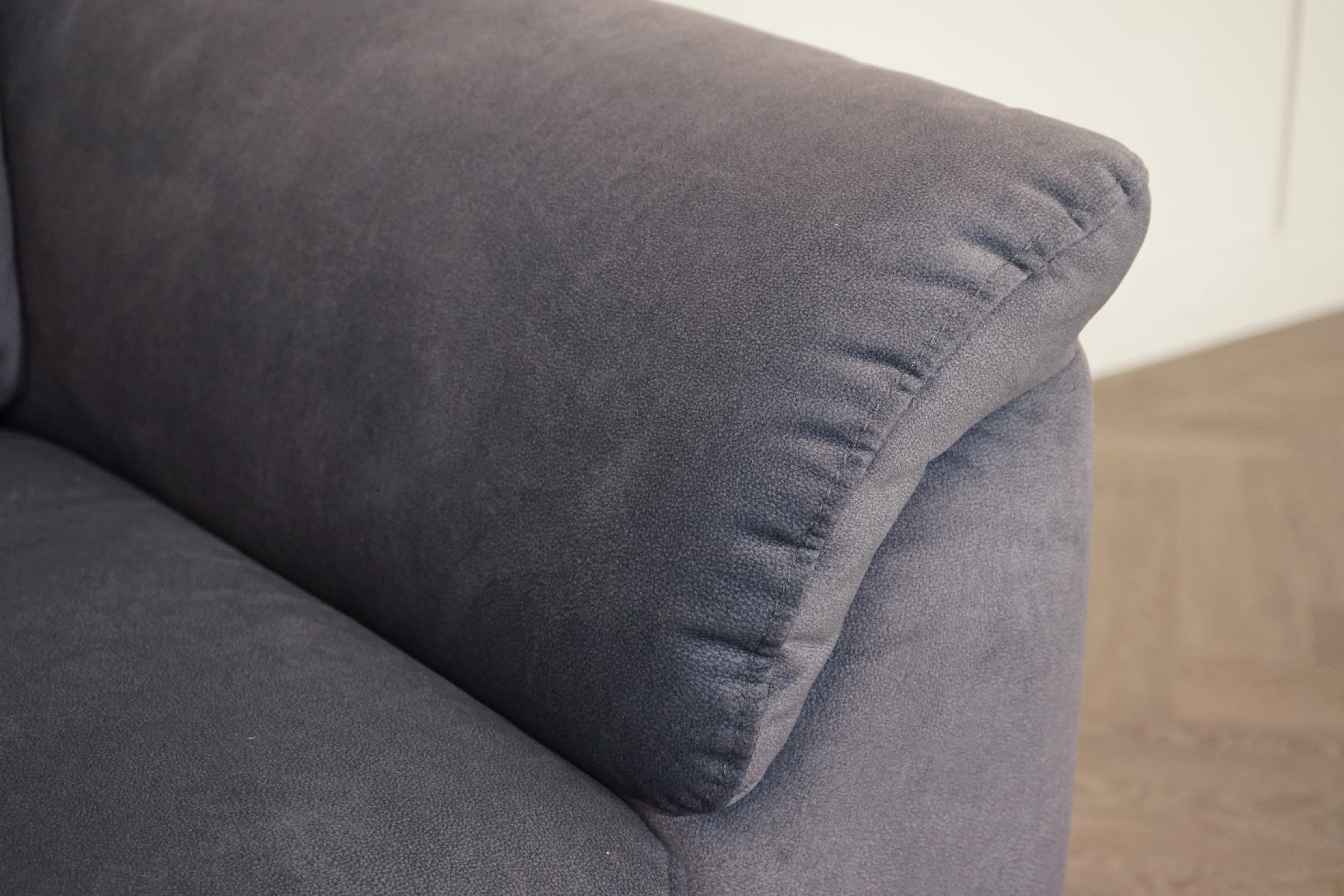Morgan Fabric 3 Seater Power Recliner Sofa with Chaise End, Dexter Grey - Image 5