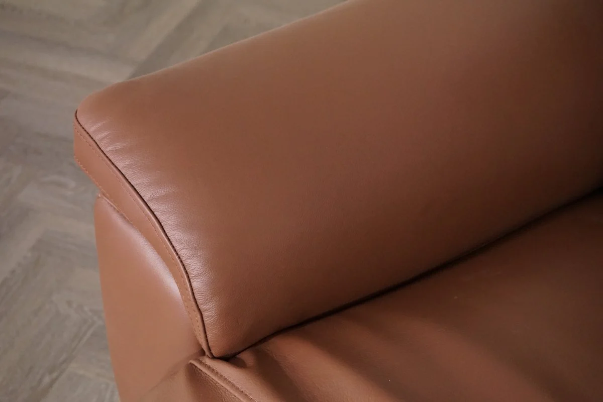 Navona Leather 3 & 2 Seater Power Recliner Sofa, Arden Mocha - Image 11