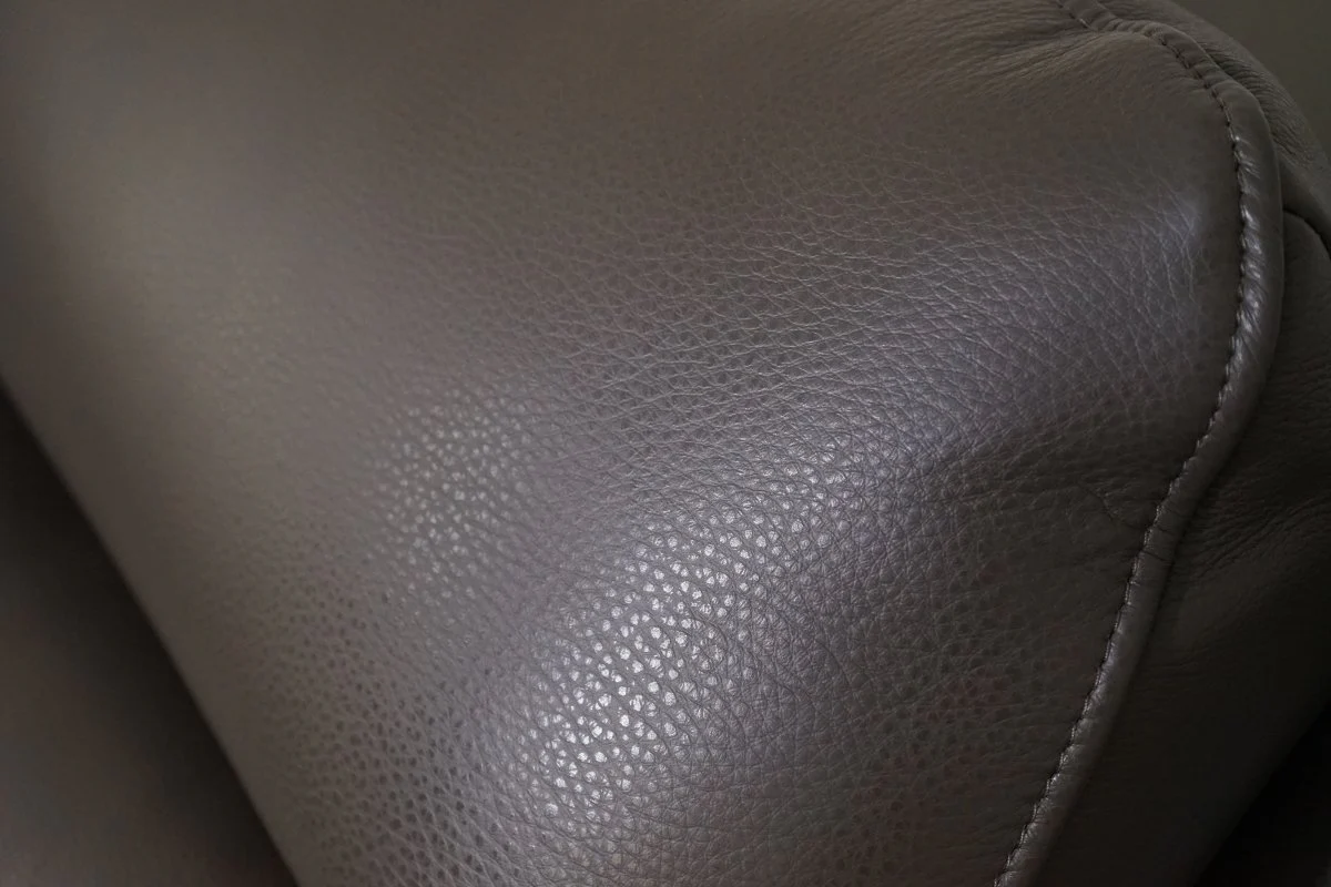 Navona Leather 3 & 2 Seater Power Recliner Sofa, Club Elephant Grey - Image 7