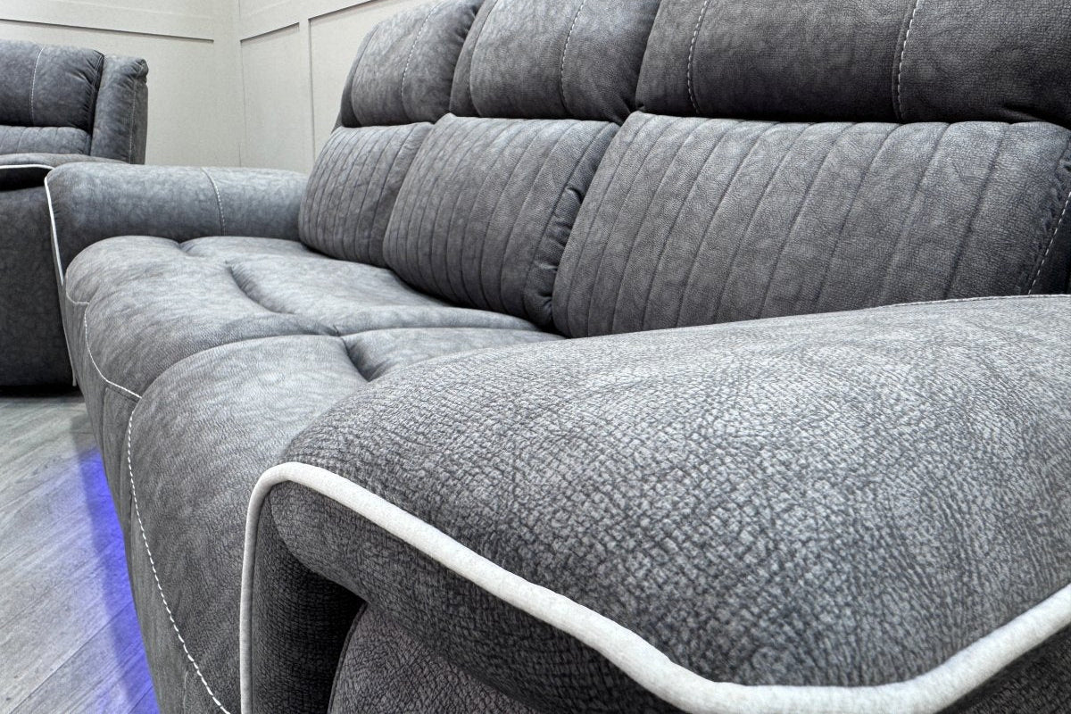 Neon Express Power Reclining 3 + 2 Sofas, Silver - Image 7