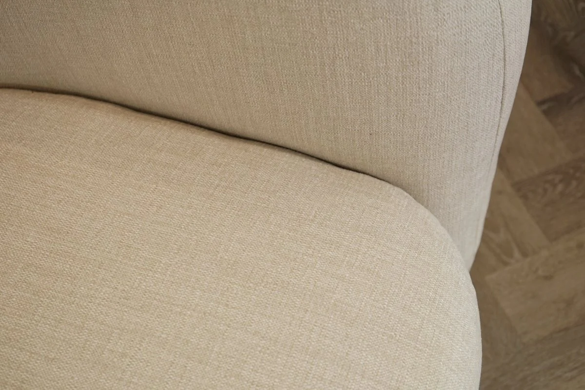 Pleat Large 3 Seater Sofa, Aquaclean Matilda Natural - Image 7