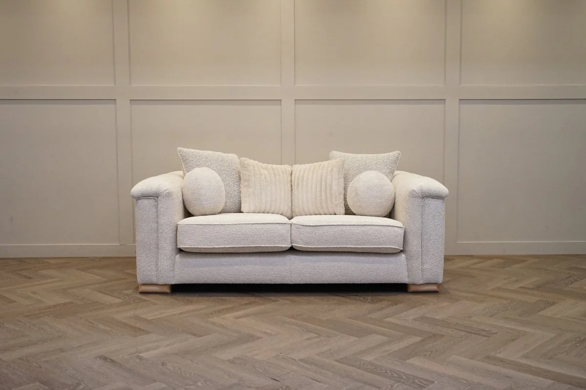 Regency Medium 2 Seater Sofa, Soft Bouclé Natural - Image 11