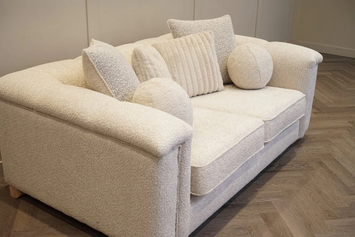 Regency Medium 2 Seater Sofa, Soft Bouclé Natural - Image 12