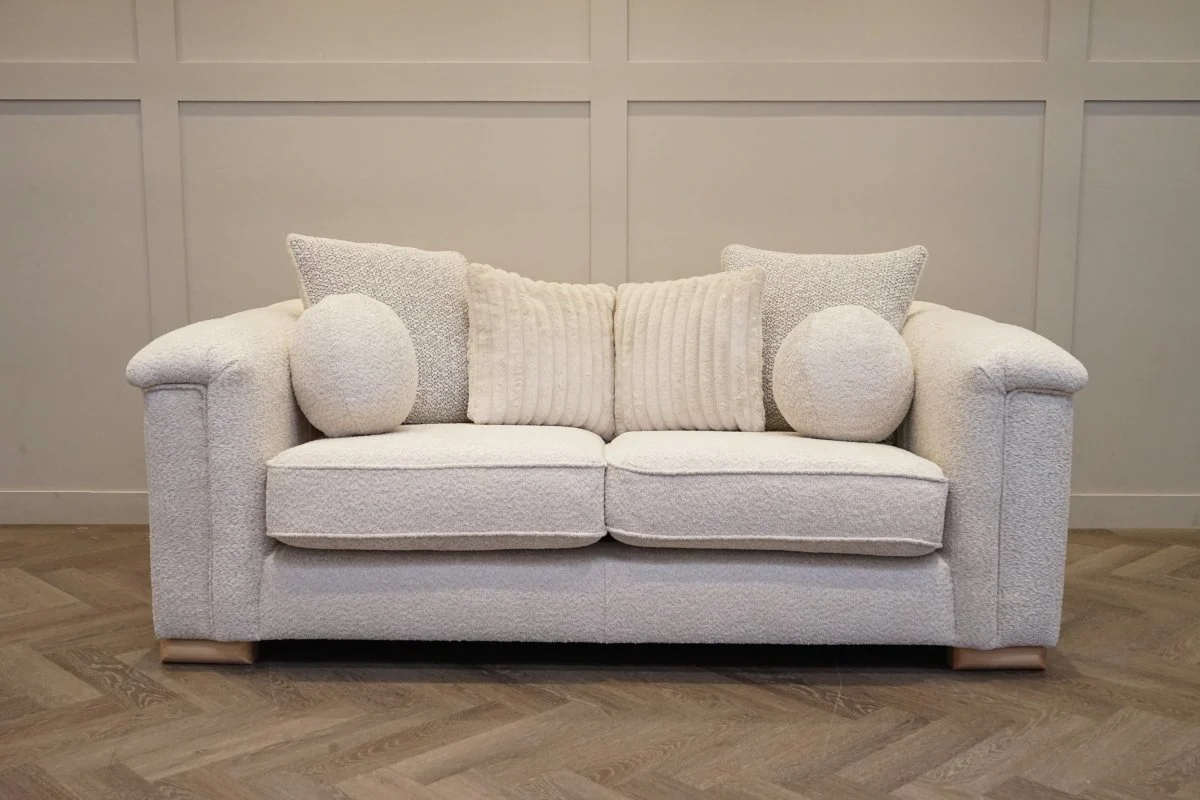 Regency Medium 2 Seater Sofa, Soft Bouclé Natural - Image 5