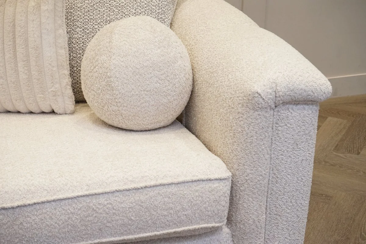 Regency Medium 2 Seater Sofa, Soft Bouclé Natural - Image 8