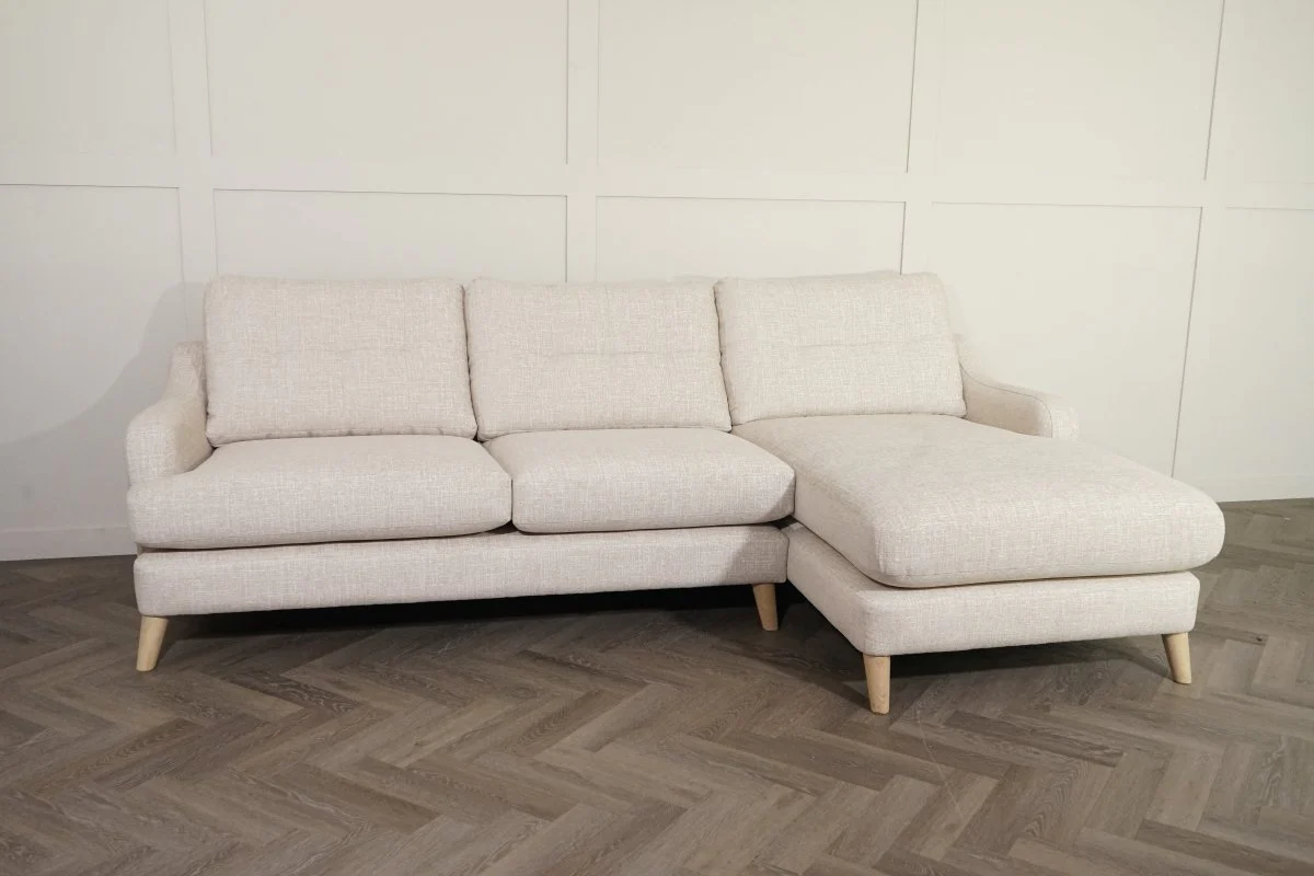 Rowen RHF Corner Chaise Sofa, Beige Weave - Image 3