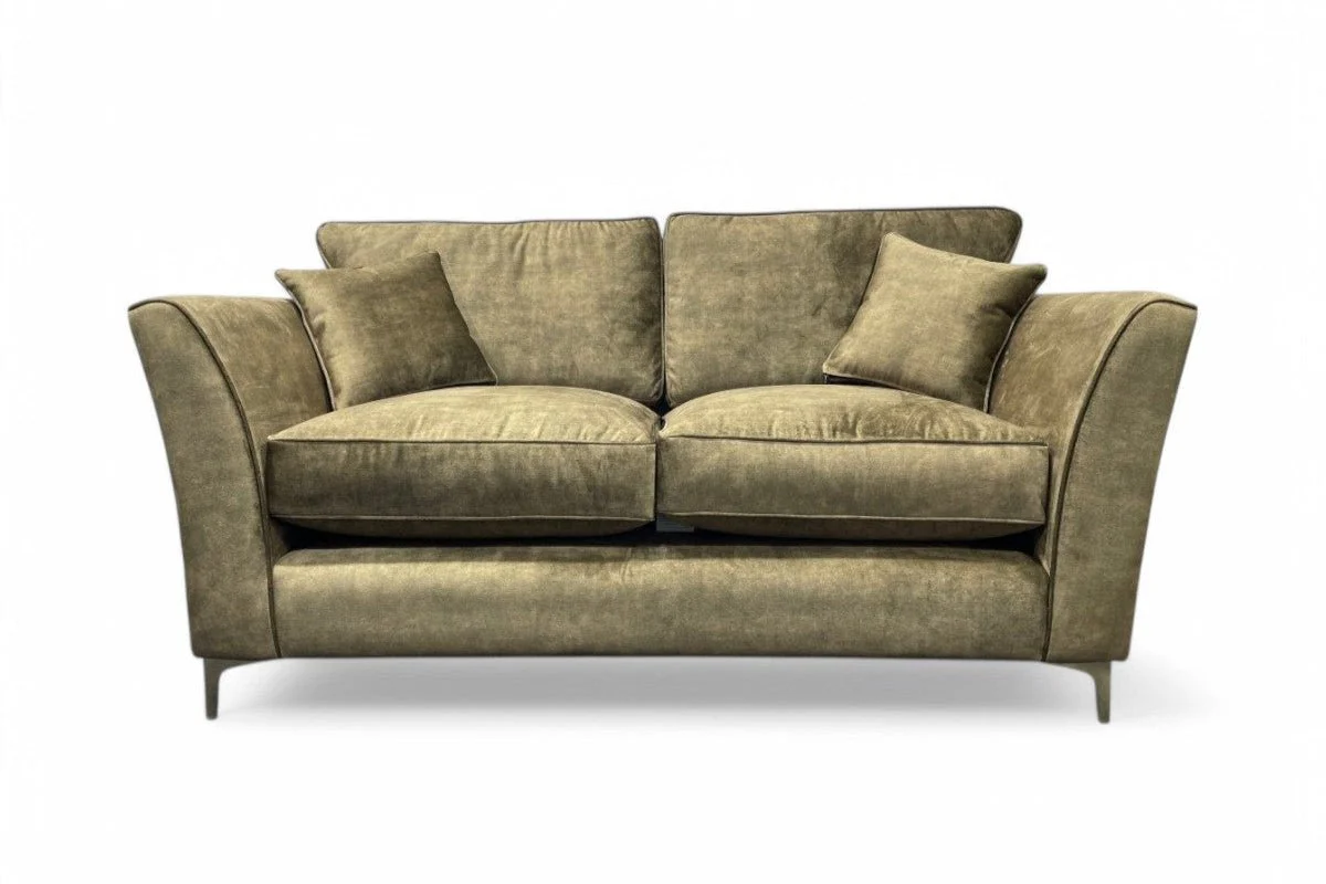 Sasha 2 Seater Classic Back Sofa, Chrome