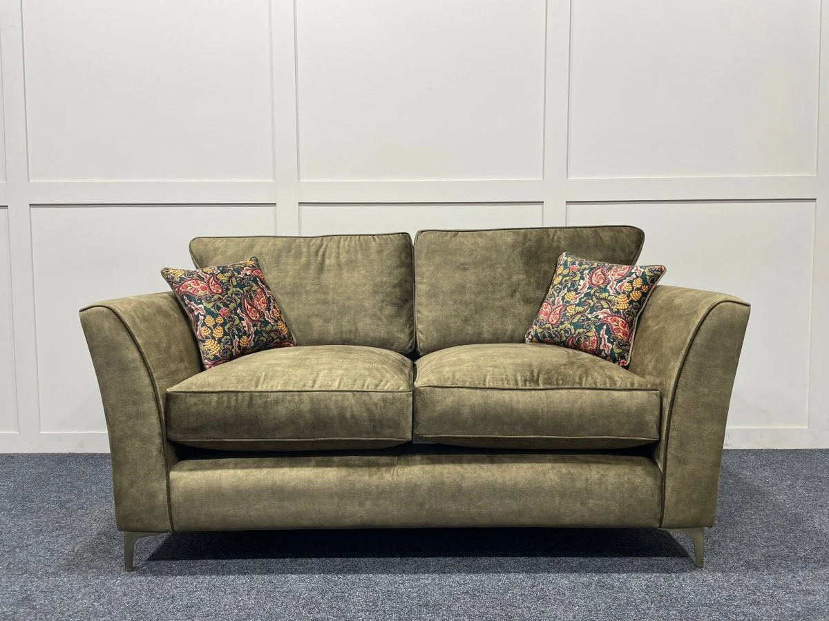 Sasha 2 Seater Classic Back Sofa, Chrome - Image 8