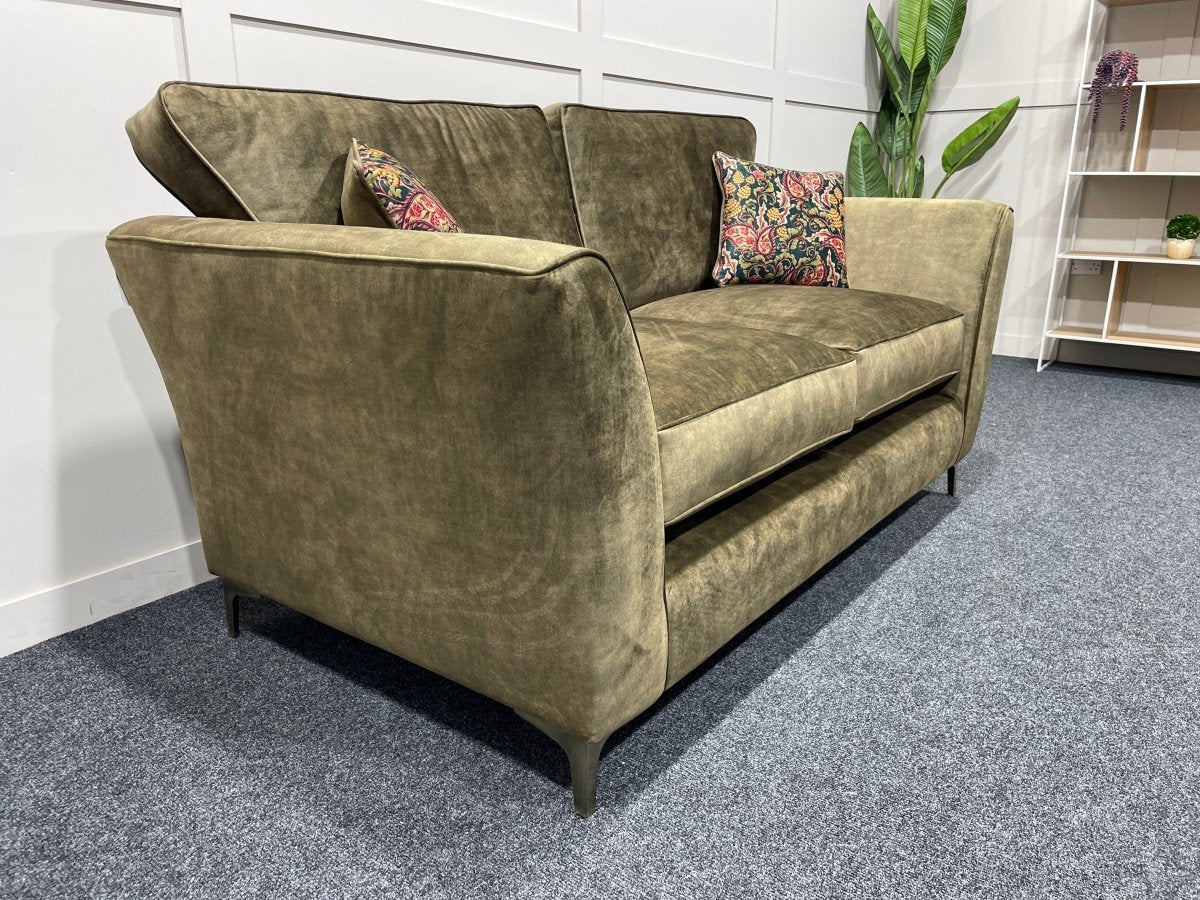Sasha 2 Seater Classic Back Sofa, Chrome - Image 9