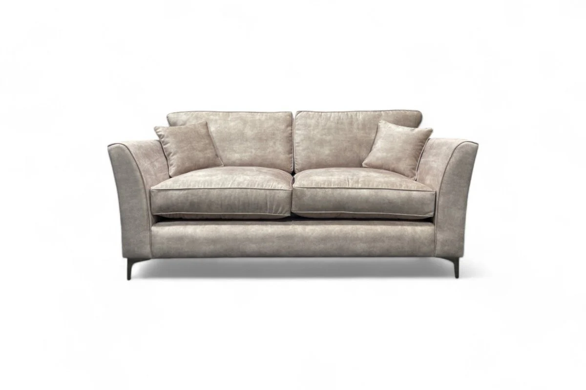 Sasha 3 Seater Classic Back Sofa, Chrome