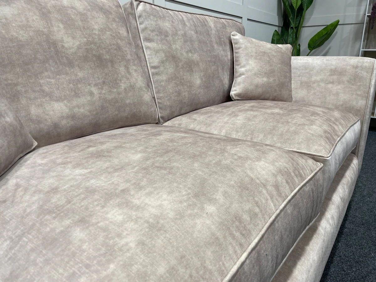 Sasha 3 Seater Classic Back Sofa, Chrome - Image 6