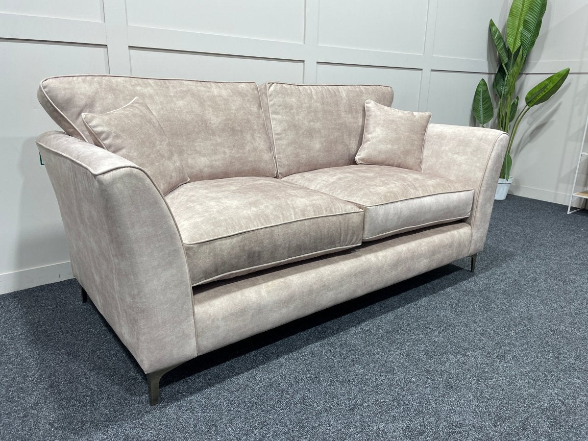 Sasha 3 Seater Classic Back Sofa, Chrome - Image 8