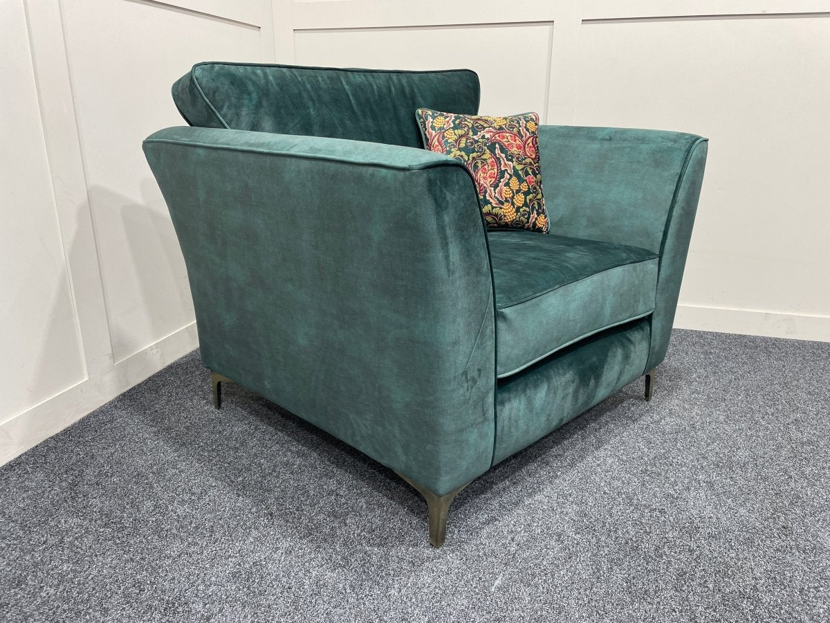 Sasha Classic Back Armchair, Dark Wood - Image 10