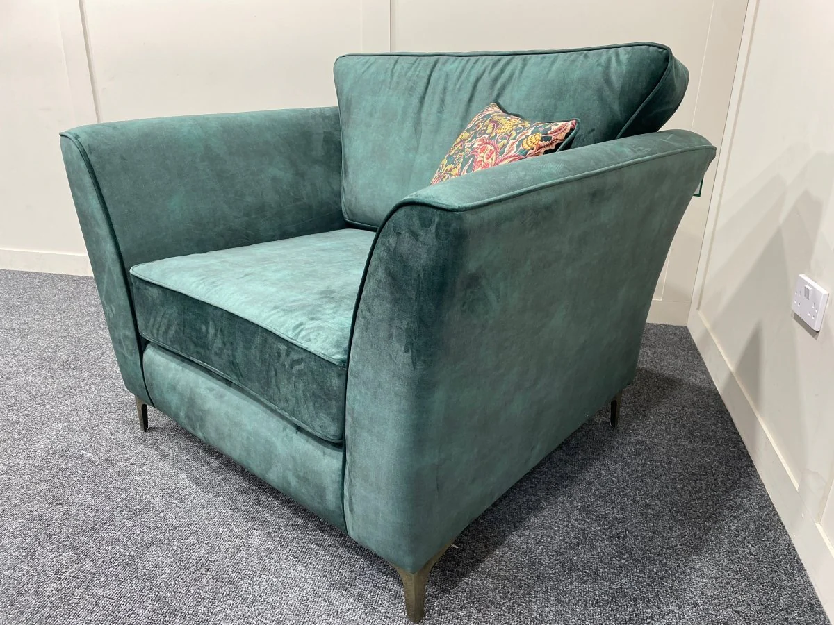 Sasha Classic Back Armchair, Dark Wood - Image 11