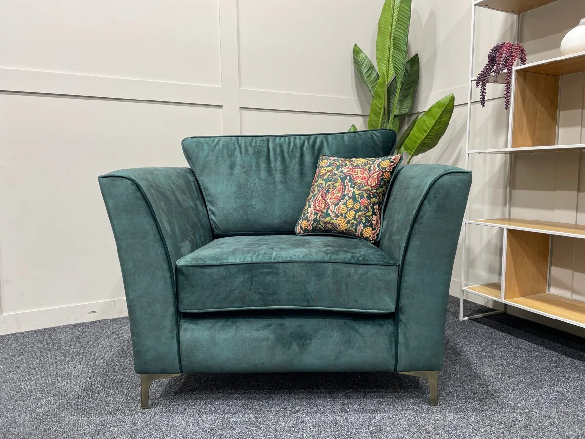 Sasha Classic Back Armchair, Dark Wood - Image 13
