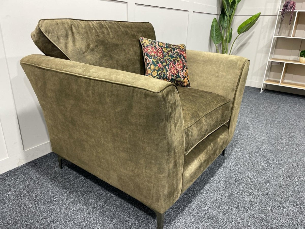 Sasha Classic Back Armchair, Dark Wood - Image 15