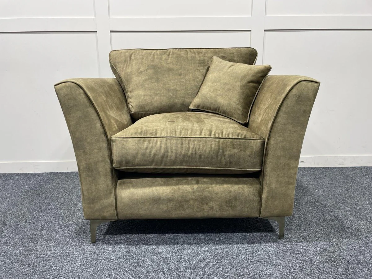 Sasha Classic Back Armchair, Dark Wood - Image 17