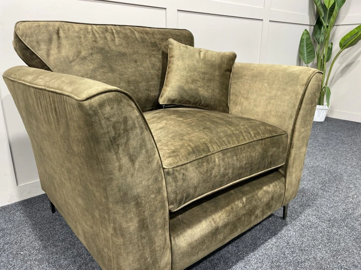 Sasha Classic Back Armchair, Dark Wood - Image 19