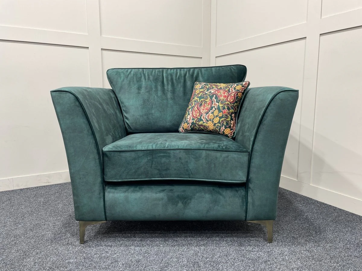 Sasha Classic Back Armchair, Dark Wood - Image 4