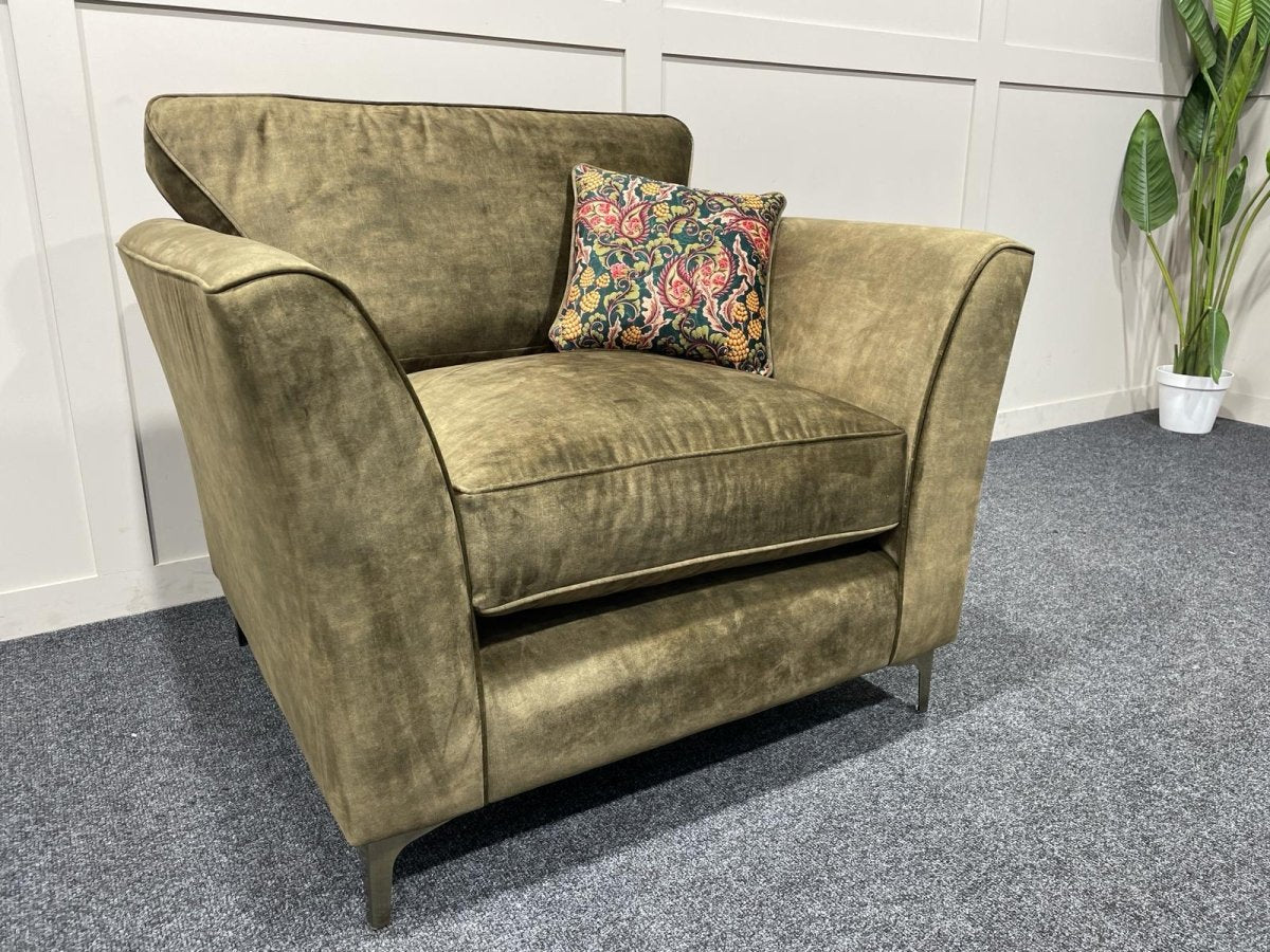 Sasha Classic Back Armchair, Dark Wood - Image 5