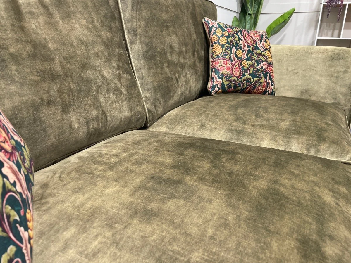 Sasha 2 Seater Classic Back Sofa, Chrome - Image 4