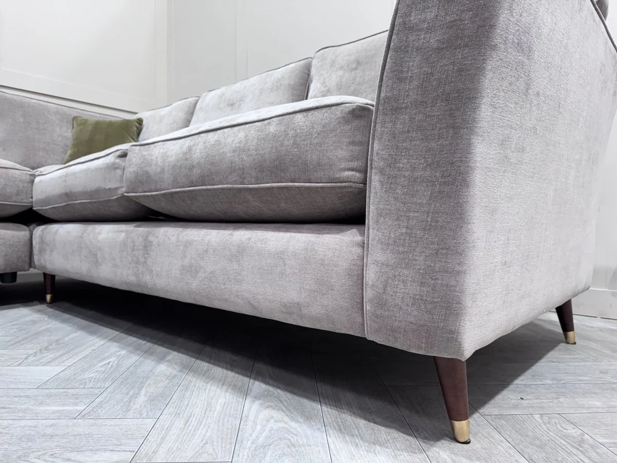 Sasha Large Corner Sofa, Chrome - Image 12