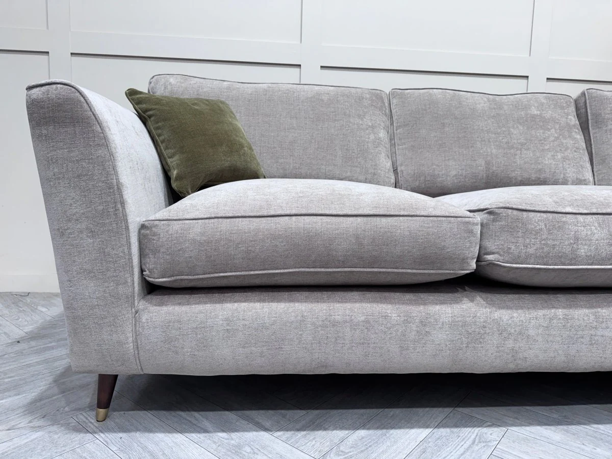 Sasha Large Corner Sofa, Chrome - Image 3