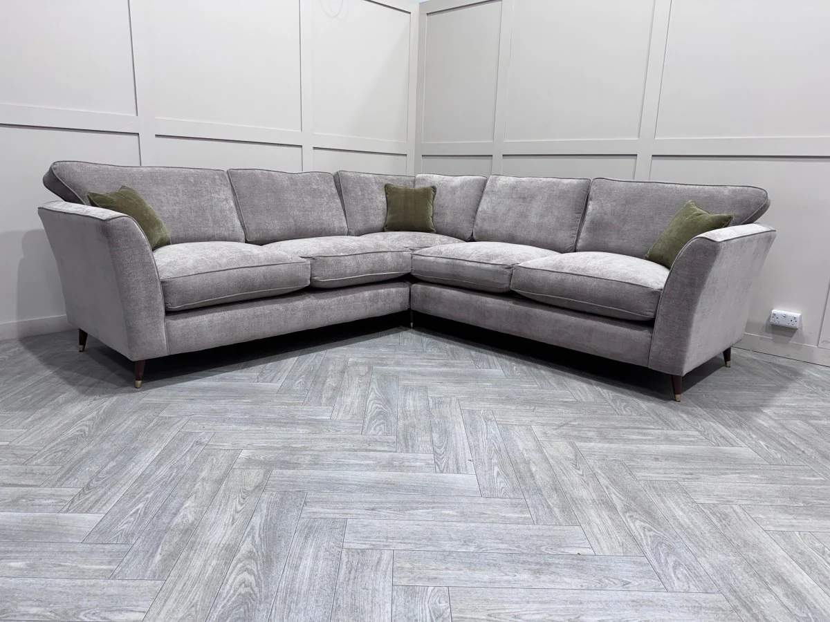 Sasha Large Corner Sofa, Chrome - Image 4