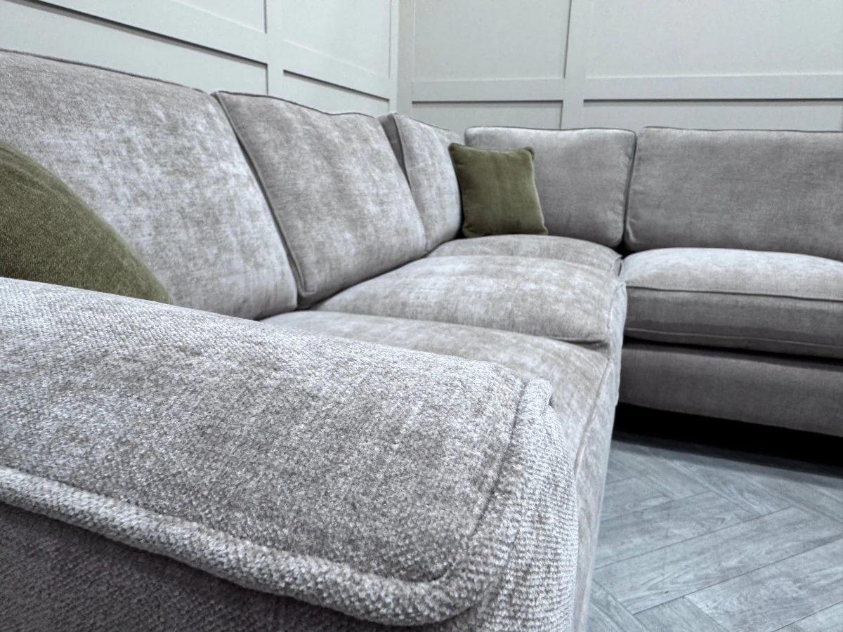 Sasha Large Corner Sofa, Chrome - Image 5