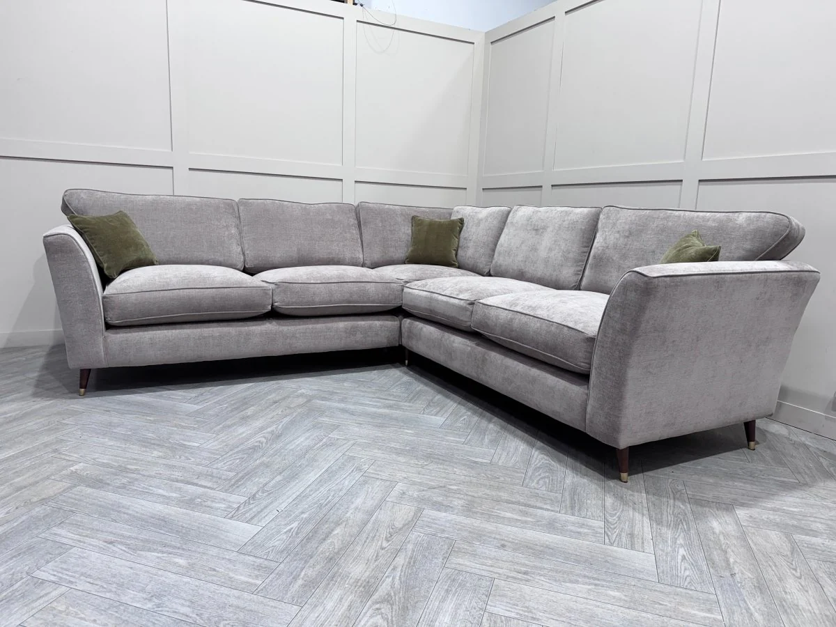 Sasha Large Corner Sofa, Chrome - Image 6