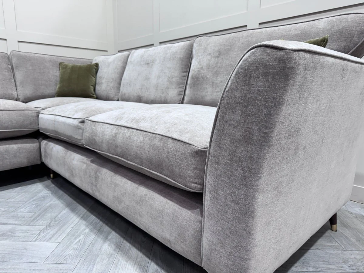 Sasha Large Corner Sofa, Chrome - Image 7